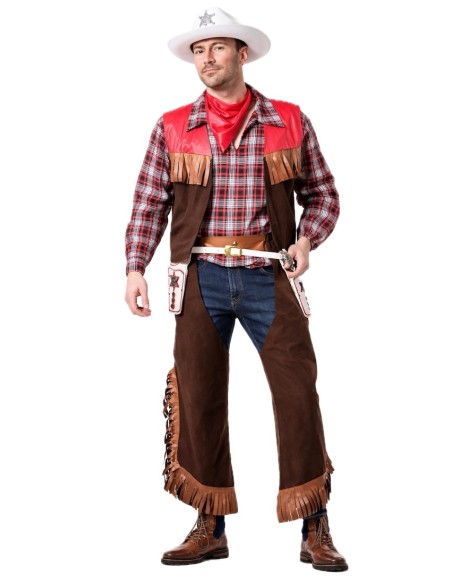 Fantasia de Cowboy Tamanho L - de alta qualidade, ideal para carnaval, festas temáticas e eventos especiais
